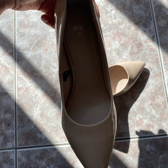 H&M new beige neutral heels leather - Picture 5 of 7